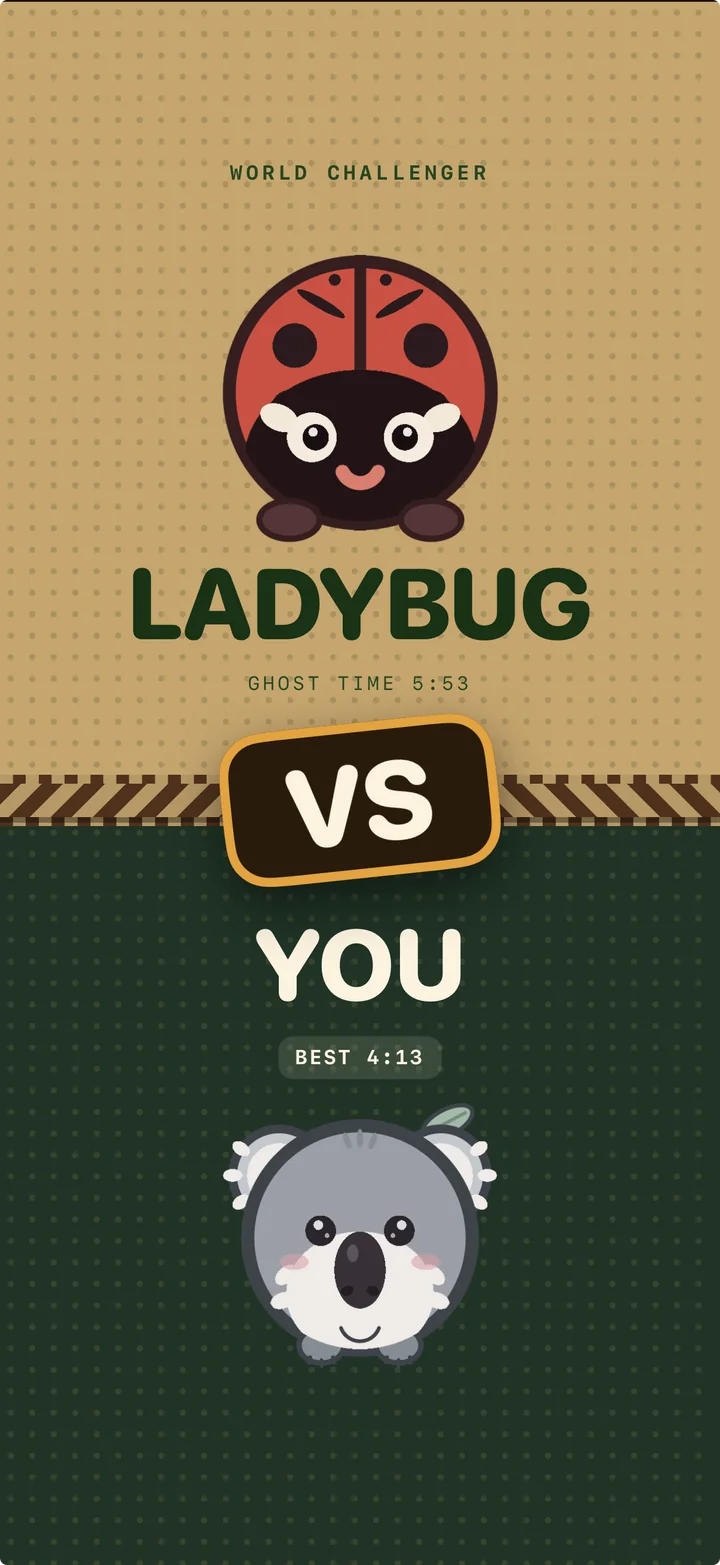 Grand Prix doors: the Ladybug rival on top, you below, VS on the seam