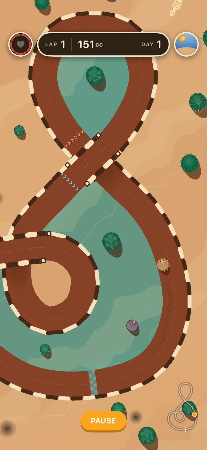A track with overlaps in Dune Flats